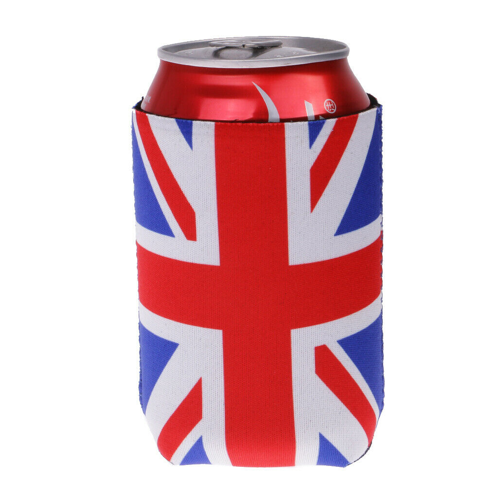 2pcs Union  Britain Uk Flag Beer Stubby Tin Can Device of