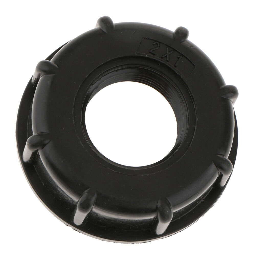 3PCS IBC Water Tote Tank Adapter Hose Cap for 60mm Thick Thread Outlet 1inch