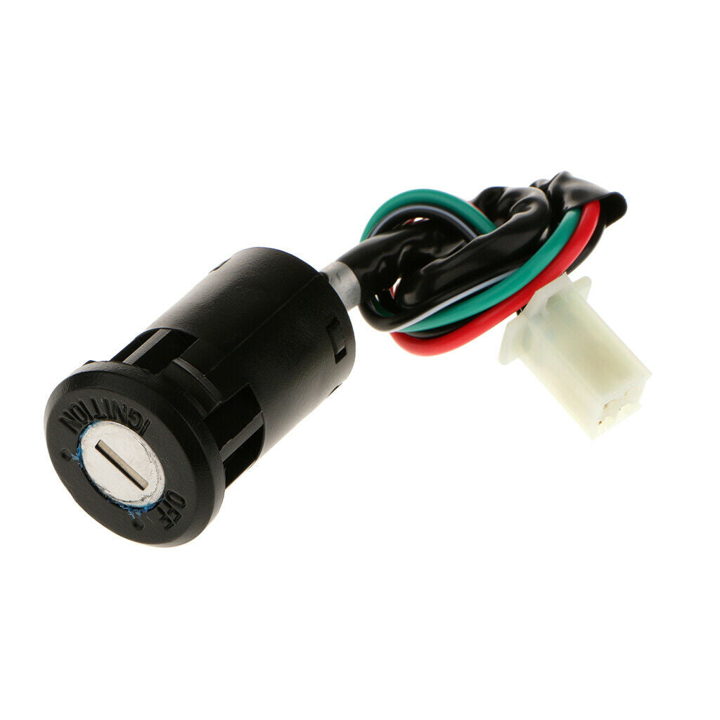 2x Ignition Key Scooter ATV Moped Electric Motorcycle Switch Lock 4 Wire