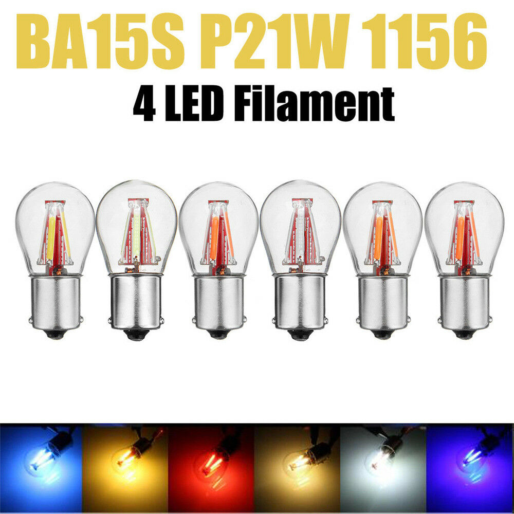 1x Filament 1156 BA15S 21/5W 4LED Car Reverse Backup Tail Stop Brake Light Bulb