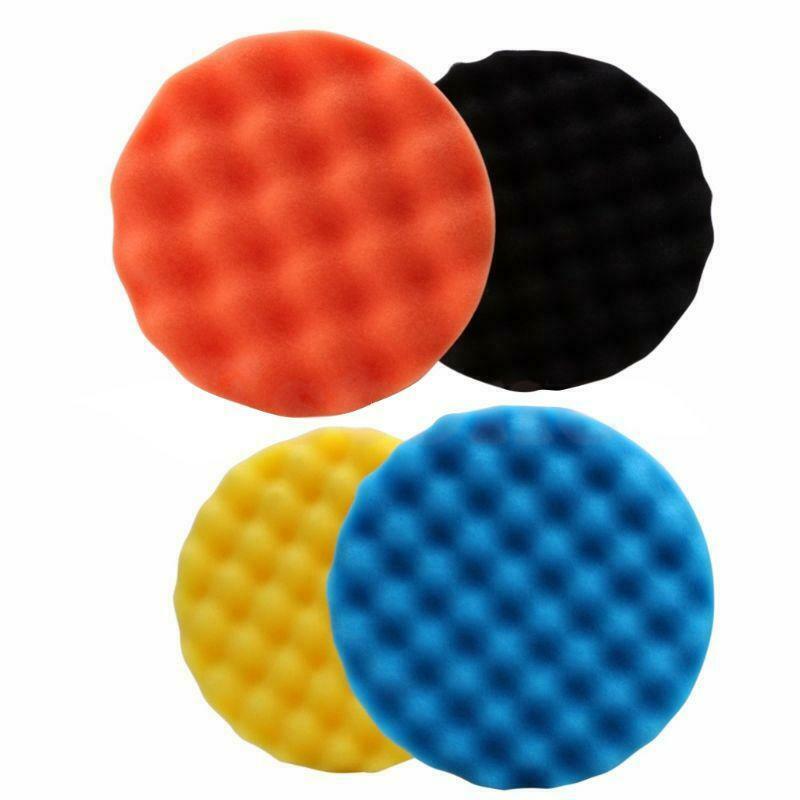 4Pcs 5 inch (125mm) Buffing Polishing Sponge Pad Kit For Car Polisher Buffer New