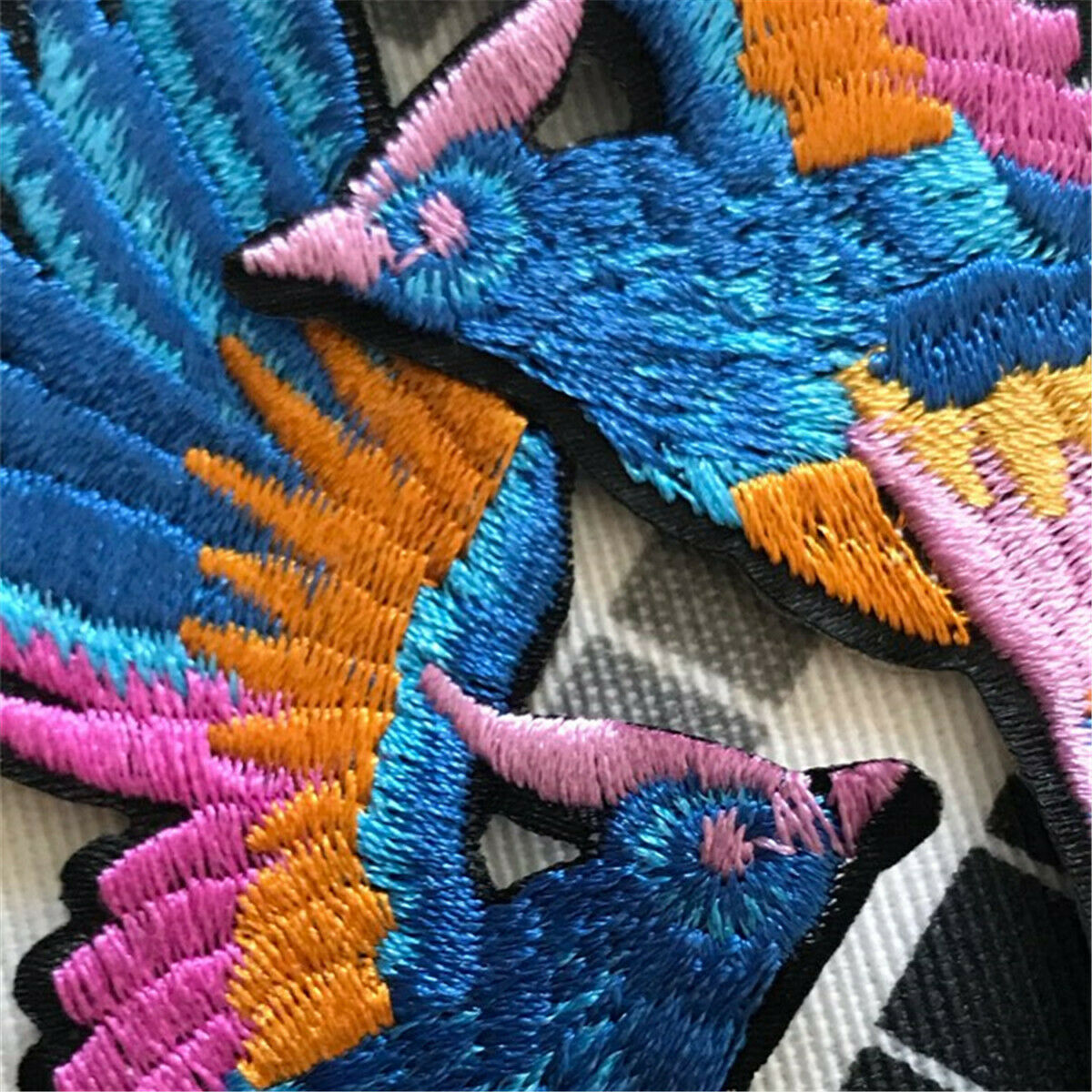 Phenix Birds Pair Embroidered Appliques Iron Patches Jacket Jeans Applique Craft