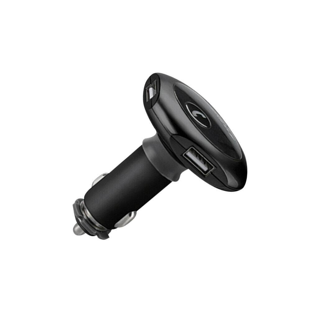 Black-Bluetooth FM Transmitter Car Kit Handsfree Call AUX USB TF Card