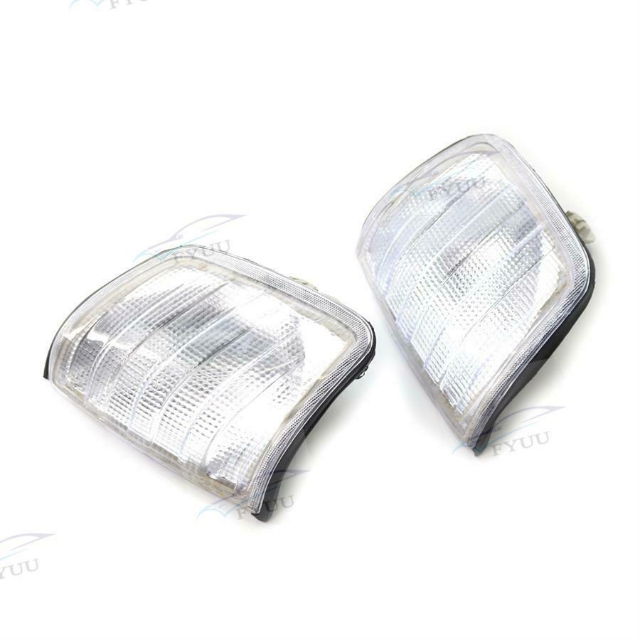 For Mercedes Benz W124 1985-95 Right + Left Clear Corner Light Turn Signal Light