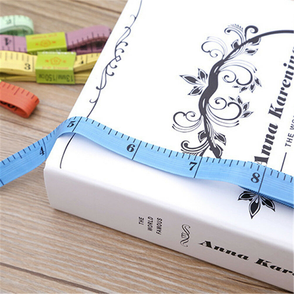 6Pcs 60" 150cm Body Measuring Ruler Sewing Cloth Tailor Tape Soft Measure .l8
