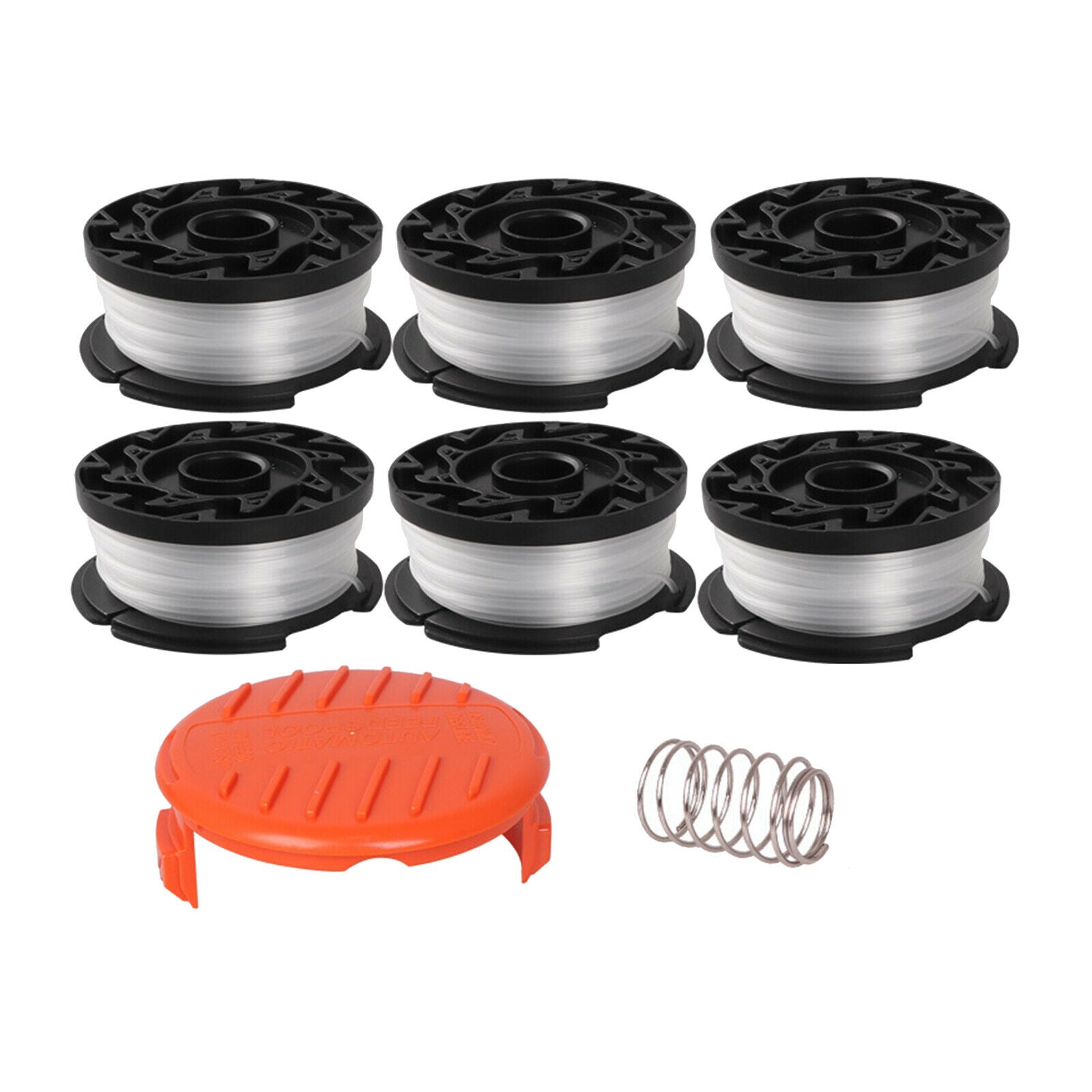 6Pack Trimmer Spool Lines 0.065" Autofeed String Trimmer Replacement Spool