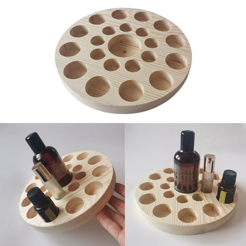 Essential Oil Wooden Storage Case Box - Hold 22 Slot Regular Roller Bottles