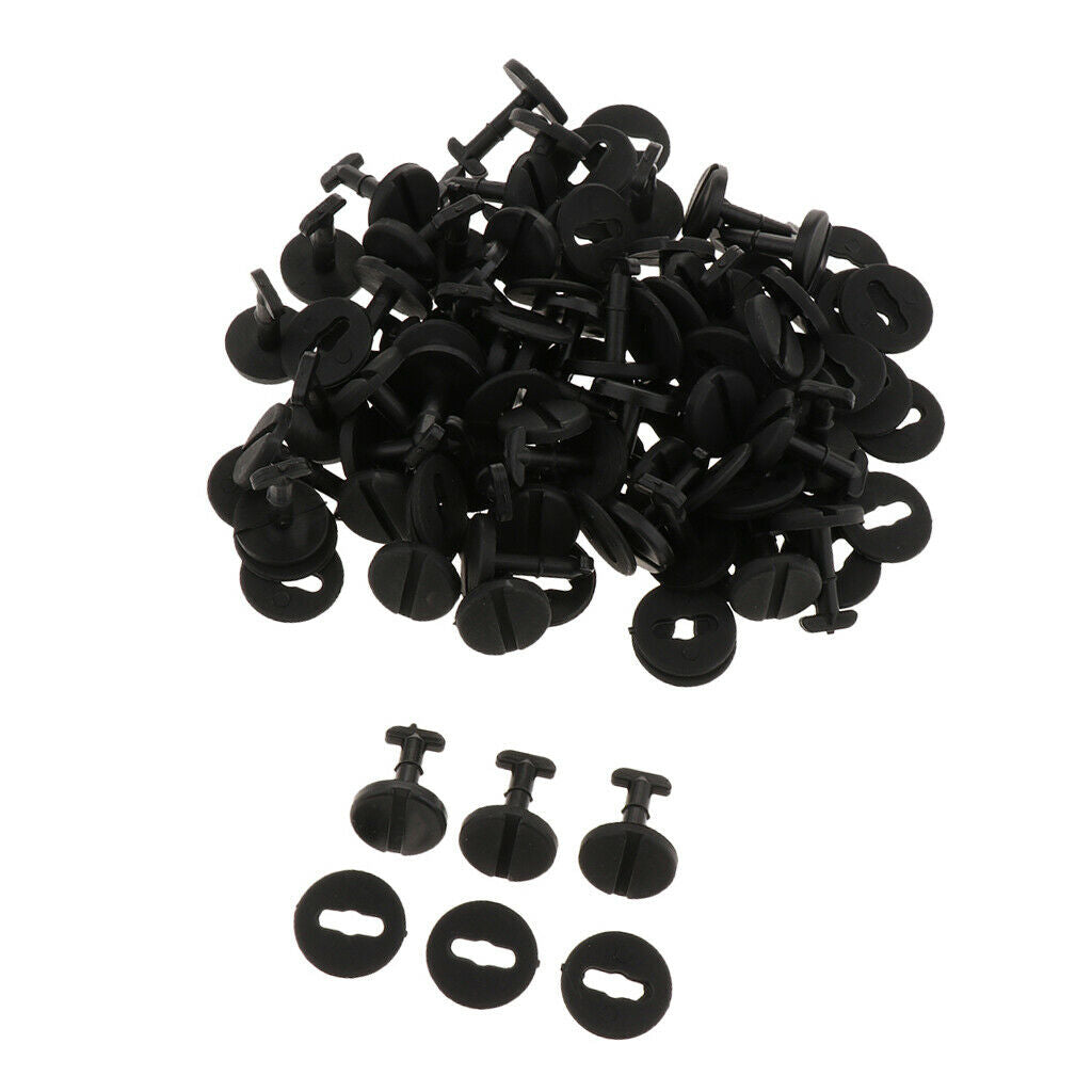 50 Pieces Push Type Car Mat Buckle Carpet Auto Fixed Clamp Rivet Foot Pad