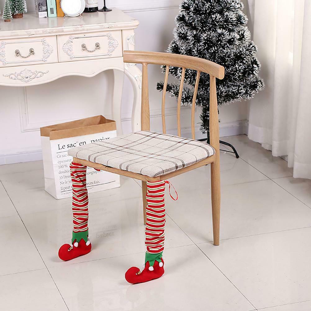 1 Pair Christmas Table Leg Covers Chair Socks Table Chair Leg Covers Decorations