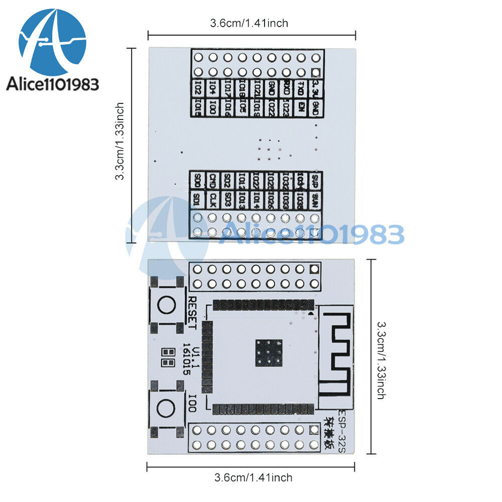 For ESP-32S Adapter Board Pinboard Convertor ESP32S Wireless WIFI Module