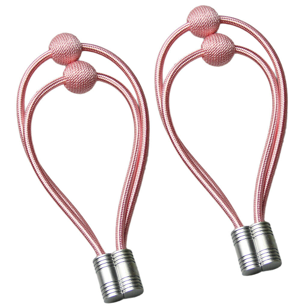 2 Pieces Window Curtain Buckle Tie Back Curtain Holdback Holder Pink