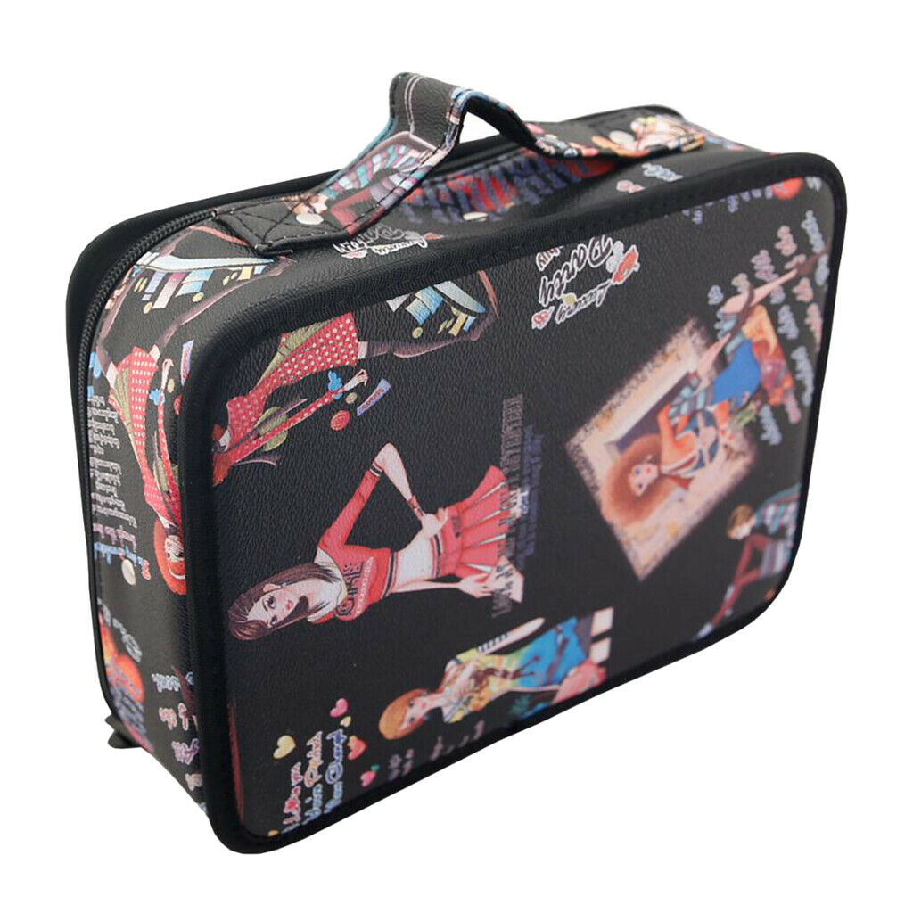Scissors Styling Tools Case Travel Toiletries Makeup Train Case Holder Bag