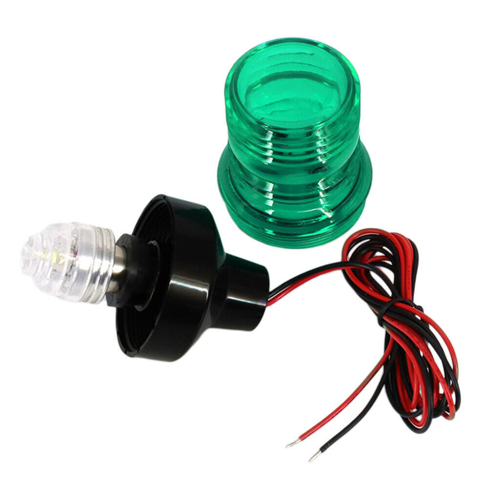 Waterproof Boat LED Navigation 12V/24V Green 360 Anchor Bow Warning Light