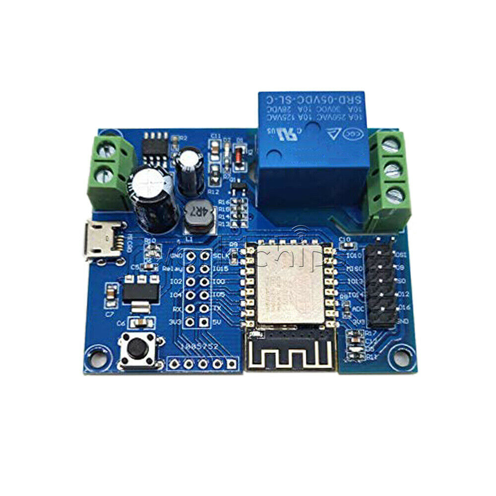 DC5-80V Power Supply ESP8266 WIFI Relay Module ESP-12F Development Board
