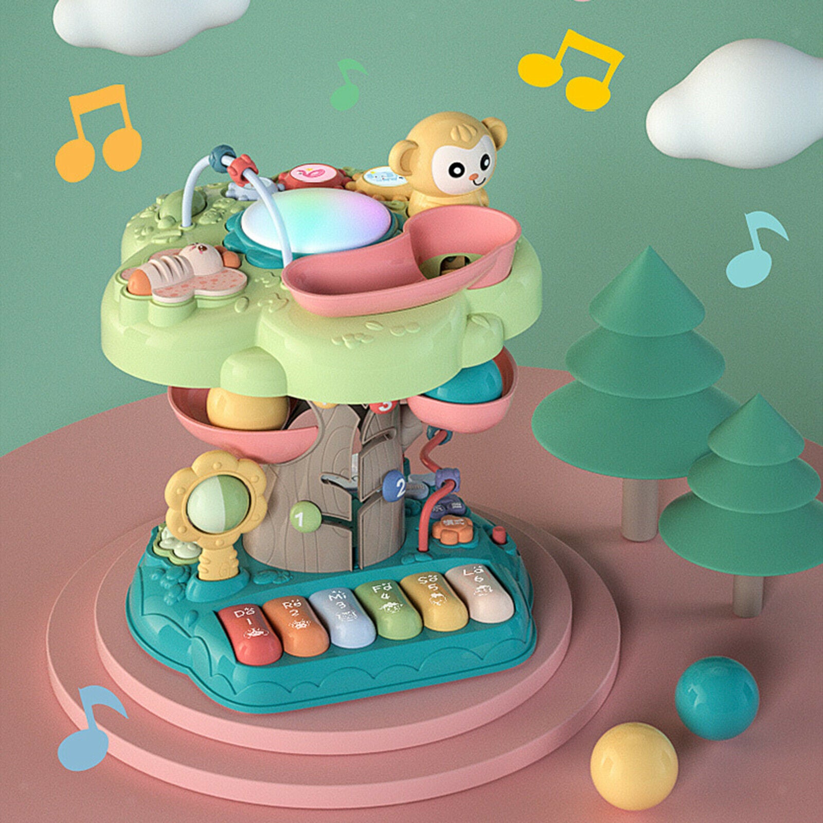 9 in 1 Multifunctional Early Education Machine, Adorable Mini Piano Keyboard for