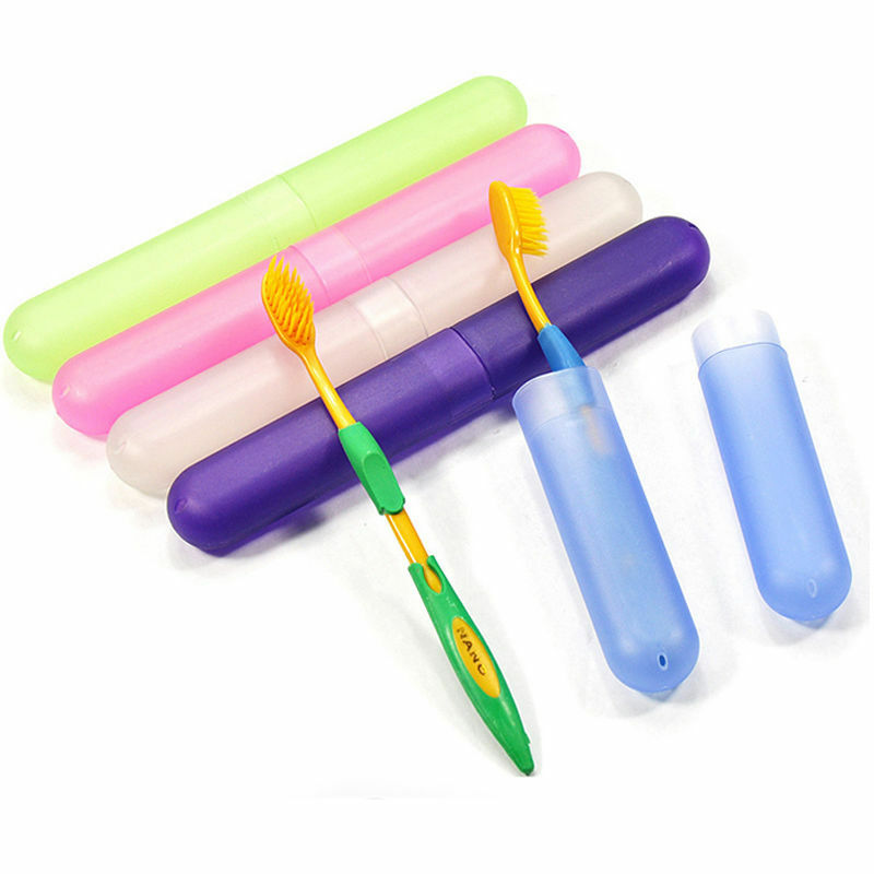 Pack 4PC Portable Travel Camping Toothbrush Protect Holder Case Box Cover Cup