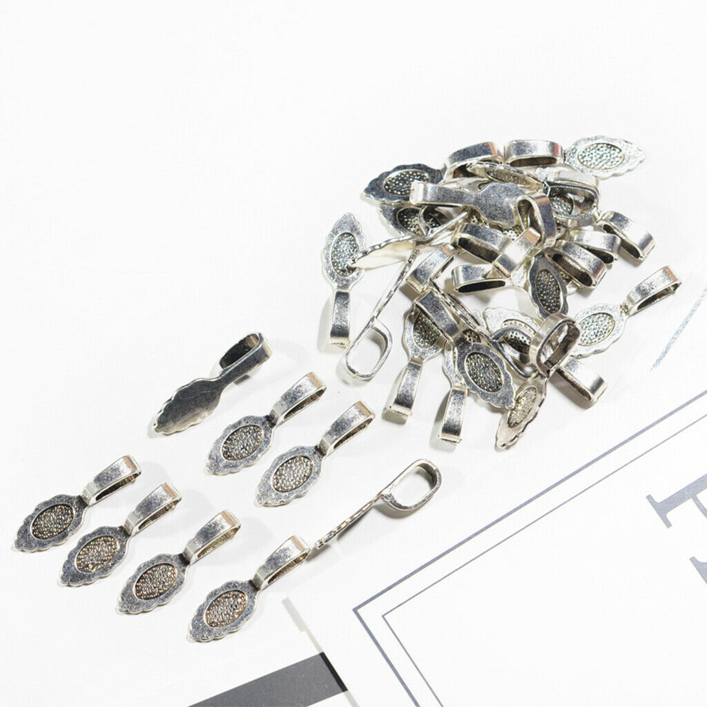 30pcs Glue On Bails Pendant Hanger Tibetan