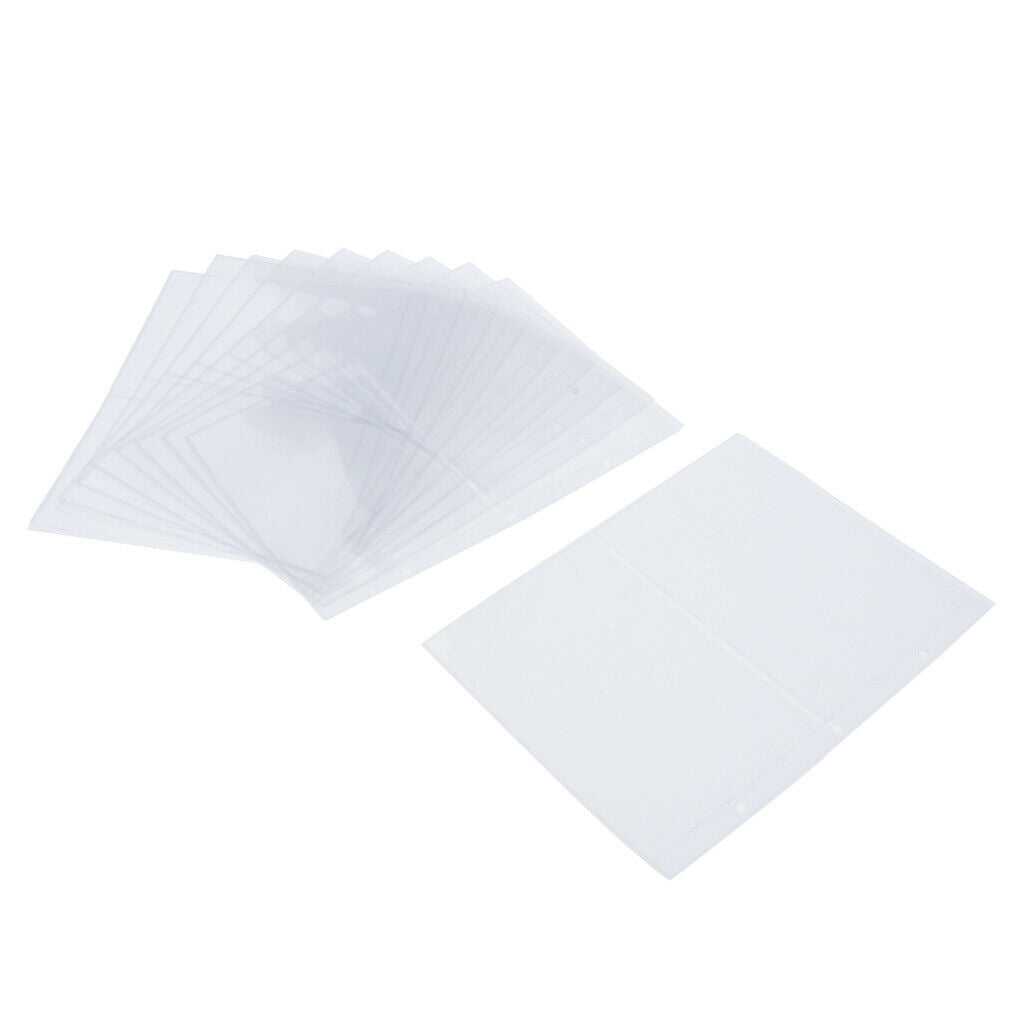 10 Pieces Coin Collecting Album Pockets Holders Collection for Stamp Currency