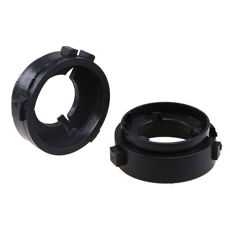 2PC Black H7 LED Headlight Bulb Adapter Holder Socket Retainer Clip Fit VW Golf
