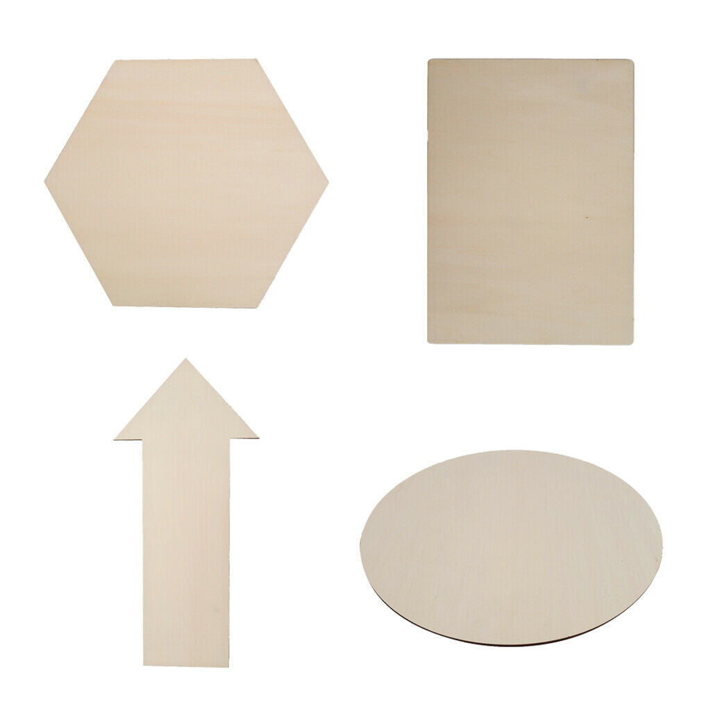 3pcs Blank Wooden Discs Wood Slices Round Plaque Tags Embellishment DIY Craft