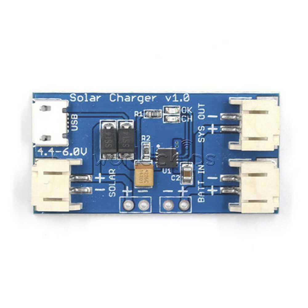 DC4.4-6V CN3065 Mini Solar Lipo Lithium Battery USB Charger Board Module 500mA
