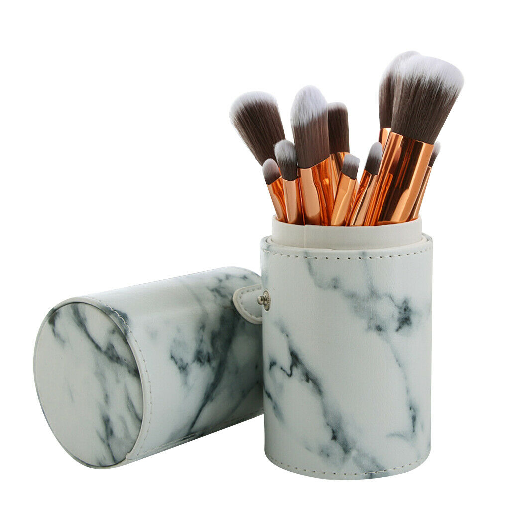 10x Marble Texture Handle Foundation Concealer Makeup Brush Cosmetic Tool
