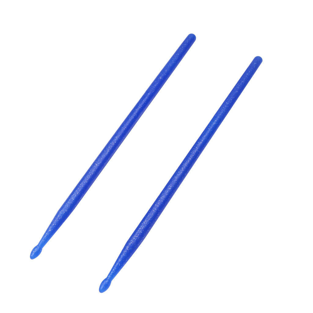 1 Pair 5A Nylon Drumsticks Drum Mallets Beaters Blue
