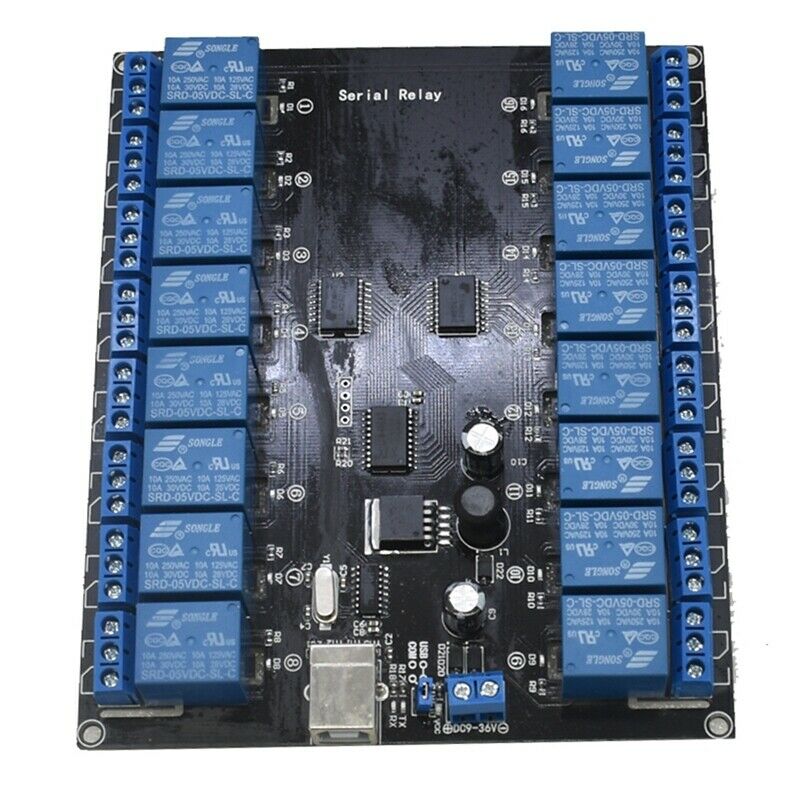 6-Channel 9-36V USB Relay Module for Simple ON/OFF Switching Electrical DeviceU3