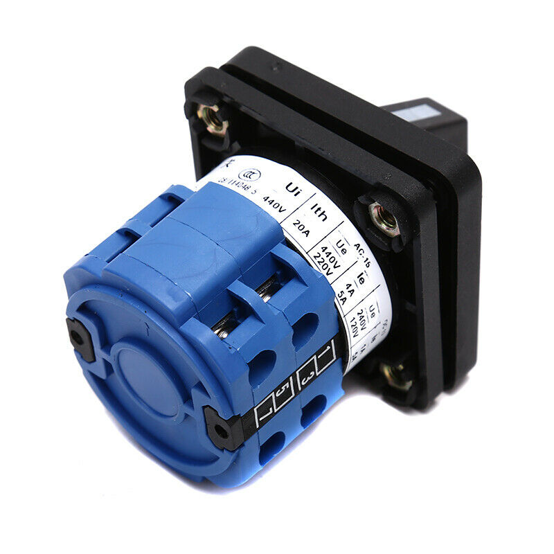 440V 20A 4-Position 0-1-2-3 Rotary Selector Changeover Switch Stock LW26-20/2 Qx