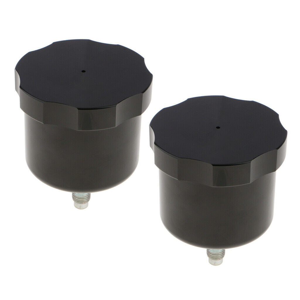 2pcs Aluminum Racing Drift Hydraulic Handbrake Oil Tank Fluid Reservoir E-brake