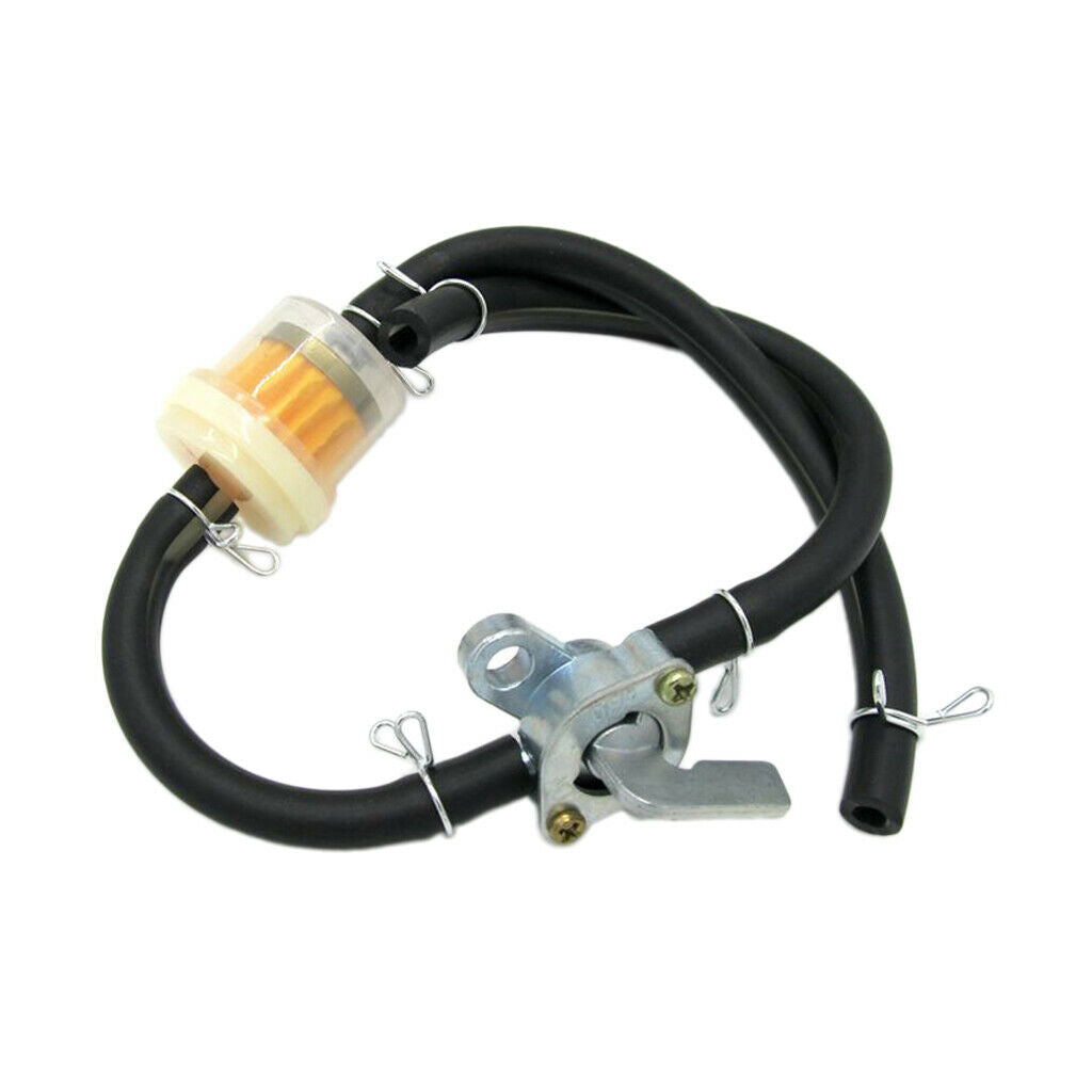 2pcs Universal Motorcycles Fuel Oil Filter Line Petrol Pipe Hose Black New