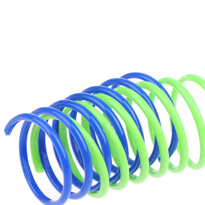 Colorful Cat Spring Toys Plastic Springs Cat Play Toys For Cat Pet Access.l8
