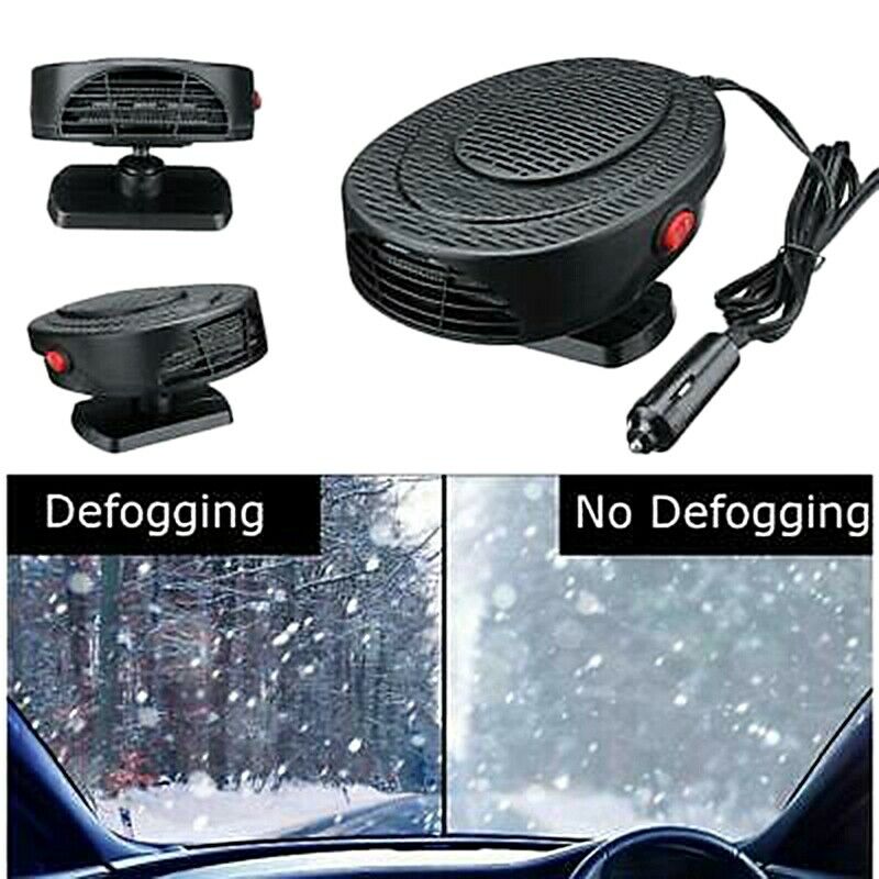 Protable Auto Car Fan Heater Removng Fogde Frosting Cool Air Warm Air Driving C5