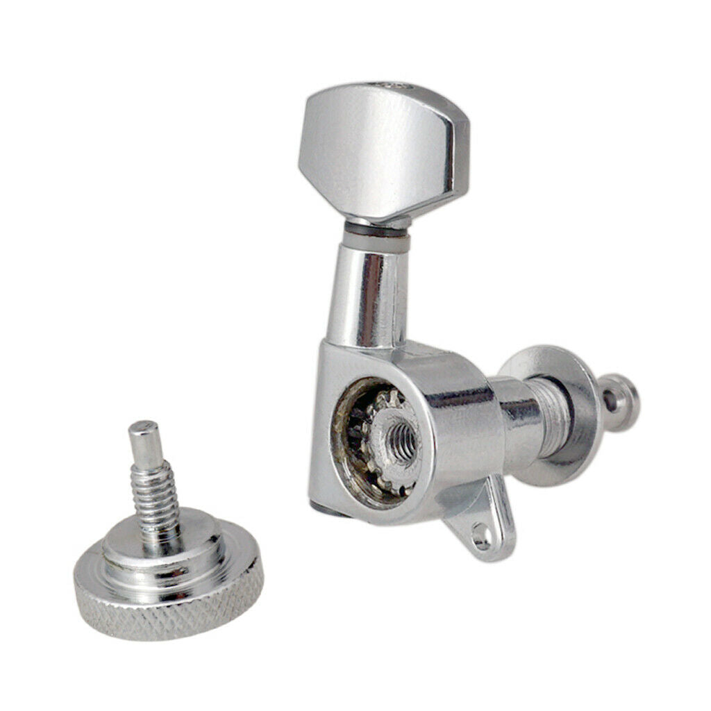 6R Guitar Metal Locking String Tuners Guitar Machine Head Parts Accessory
