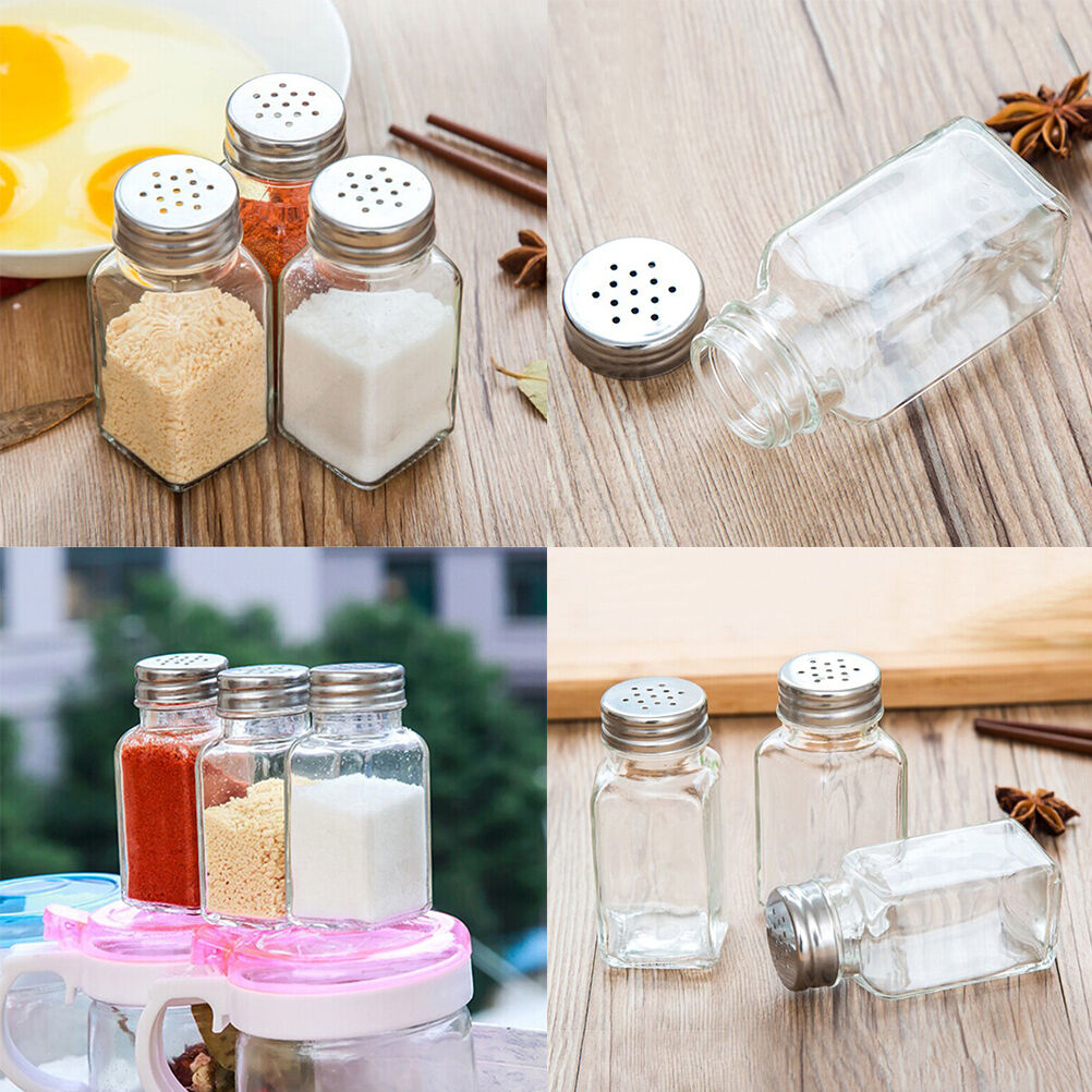 Seasoning Salt Pepper Bottle Cruet Pot Spreader Shaker Jar Holder Container Fad