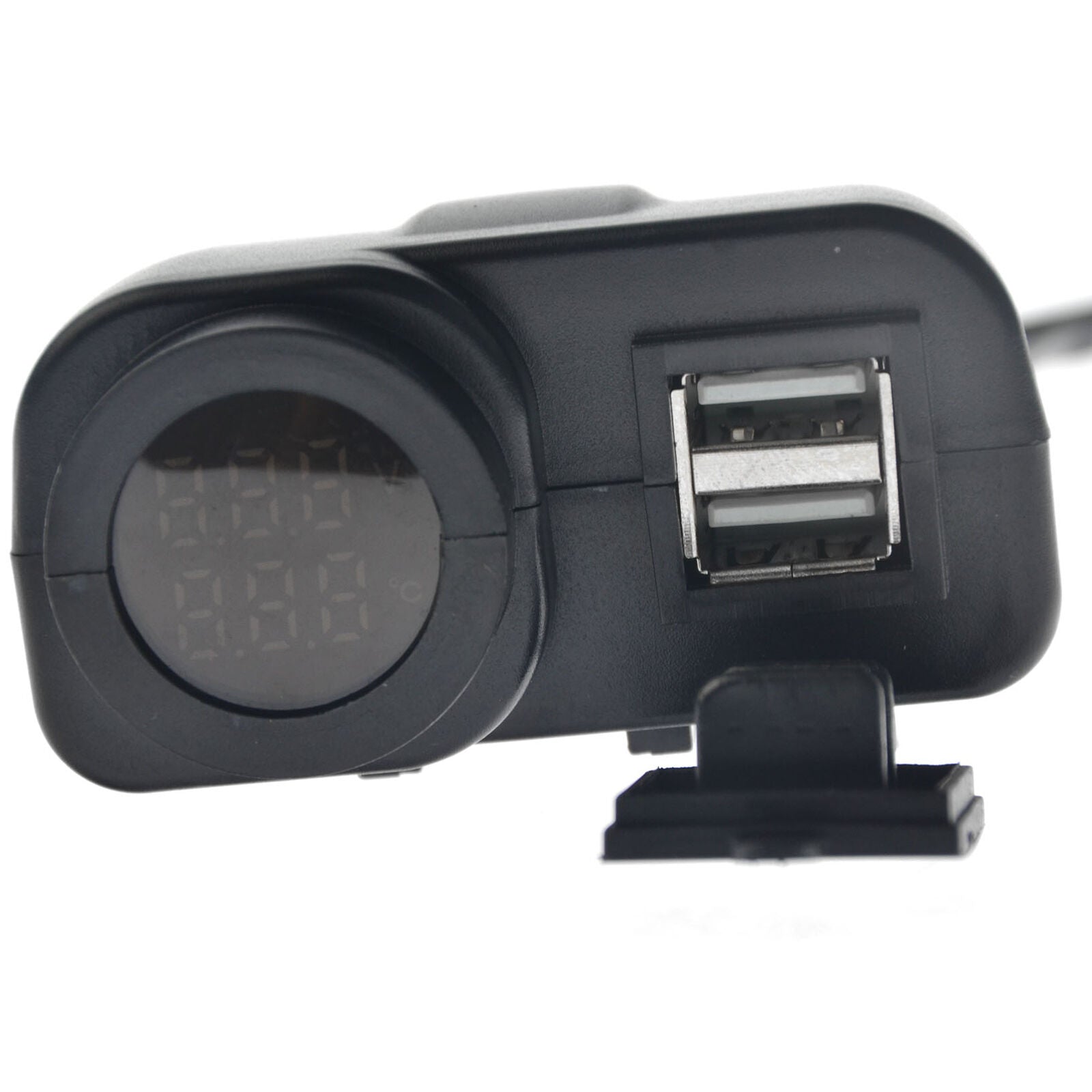 2.1A Dual USB Charger Socket Adapter Power Outlet fr 12V 24V Motorcycle Car