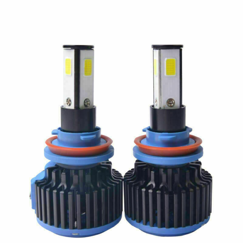 2x R9 4-Sided 6000K pairs Low Beam Fog H11 H9  LED Headlight  240W 24000LM Kit