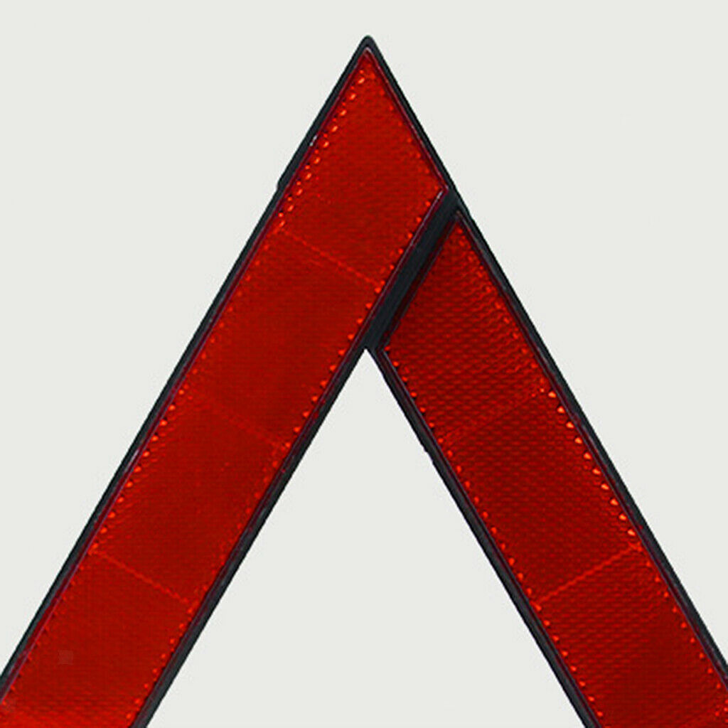 Car Breakdown Triangle Red Reflective Hazard Tripod Stop Sign Reflector