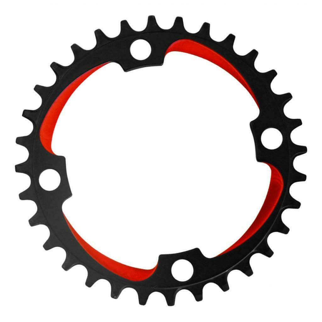 Sprockets Single Speed Bike Round Alloy Ring Derailleur Black+Red 32T