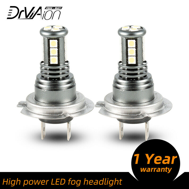 2x H7 LED Headlight Bulbs 28W 6500K Fog Lights Super Bright IP68 Conversion BDA