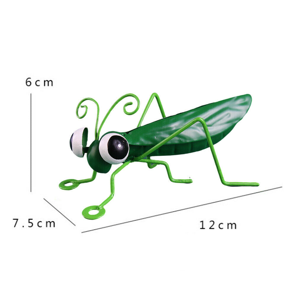 Metal Locust Ornament Landscape Decor Tropical Creative Porch green