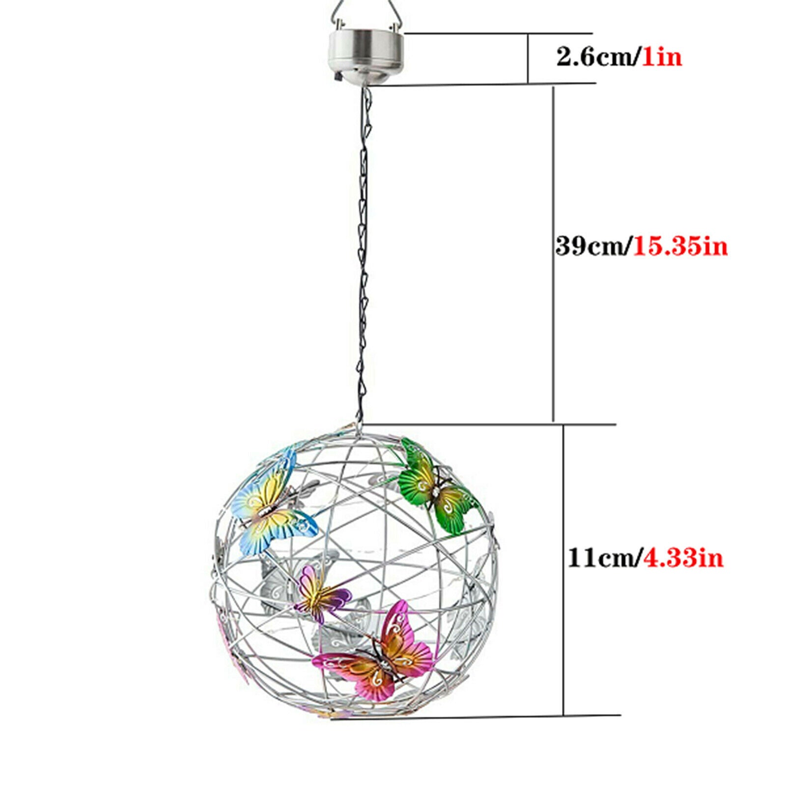 Beautiful Colorful Butterfly Light Solar Powered Light Garden Ornament