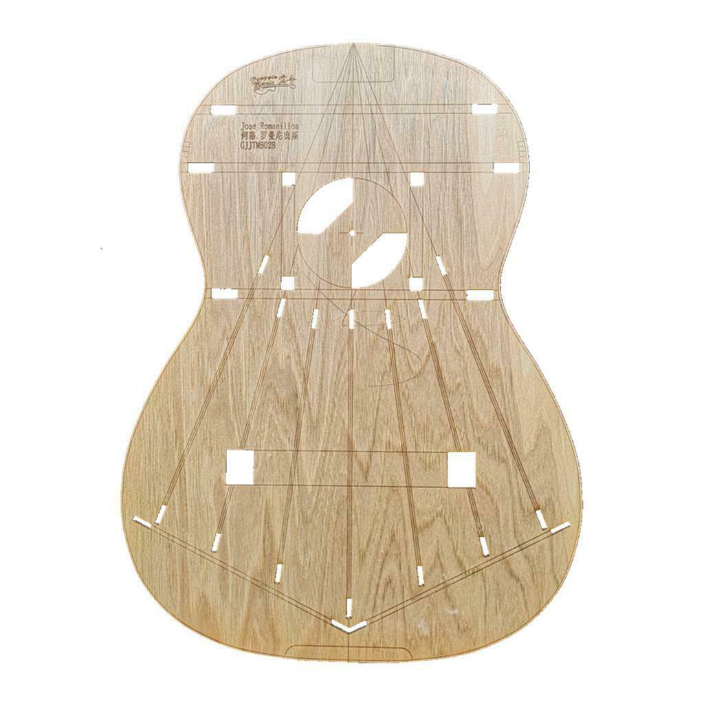 Wooden Guitar Template DIY Classical Guitar Body Part Accs for Jose Romanios