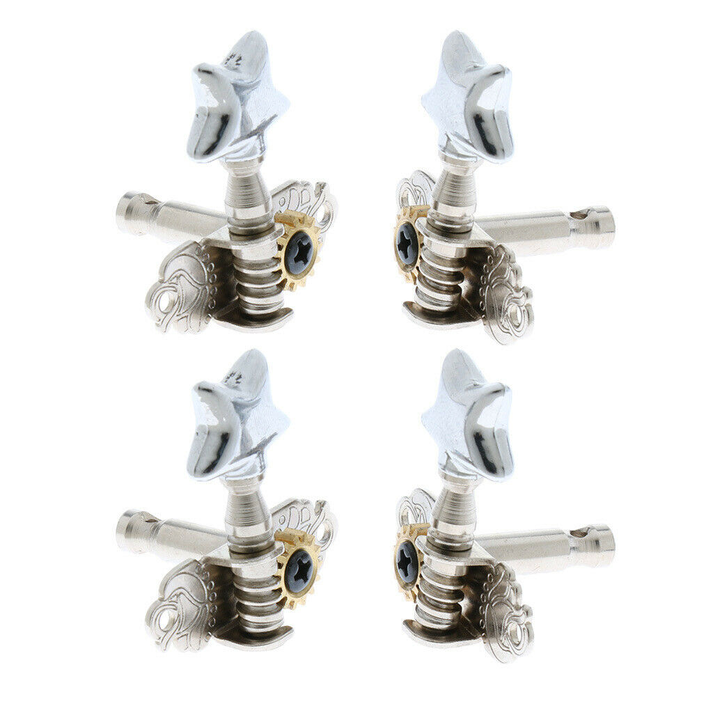 4x Guitar Tuning Peg Machine Head for Ukulele Replacement Parts Star-shaped