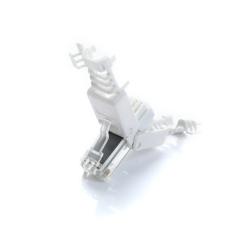 No Crimp Ethernet Cable Tool-less Crystal Head Plug CAT6 RJ45 ConnectorL TH