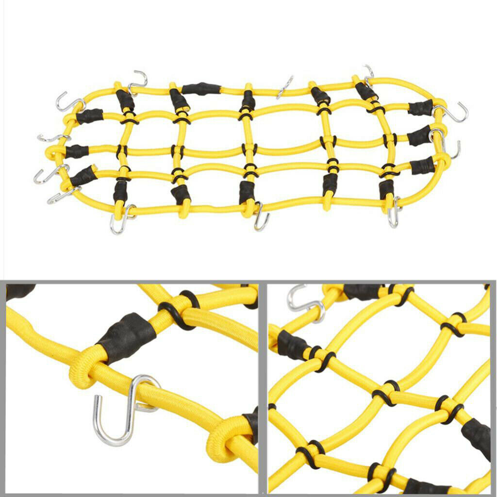 RC Carwler Rubber Luggage Net W Hook for 1/10 RC Axial SCX10 CC01  D90