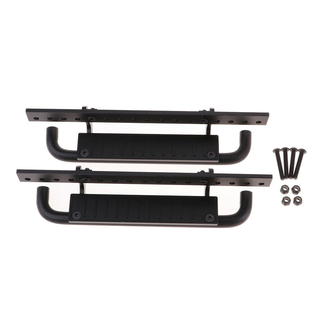 2 Pack Remote Control Car Metal Side Pedal Plate for   D90 1/10 RC Crawler