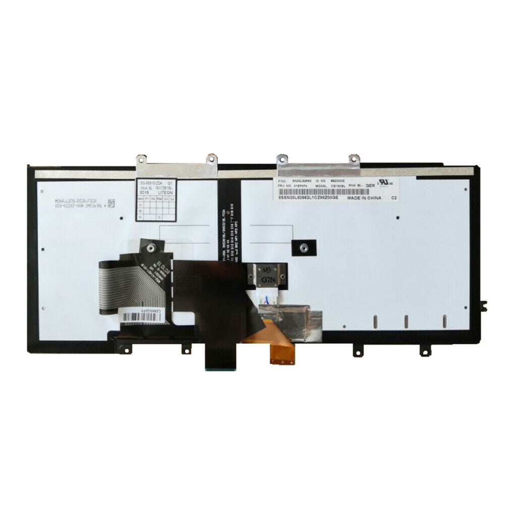 New Keyboard Backlight GER Layout for Lenovo Thinkpad X250 Series Black