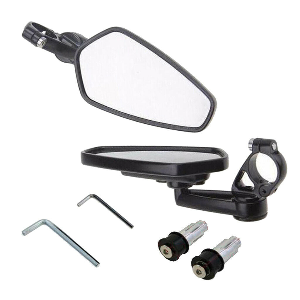 1 Set Aluminum Motocycle Side Rearview End Motorcycle Side Mirror for ATV