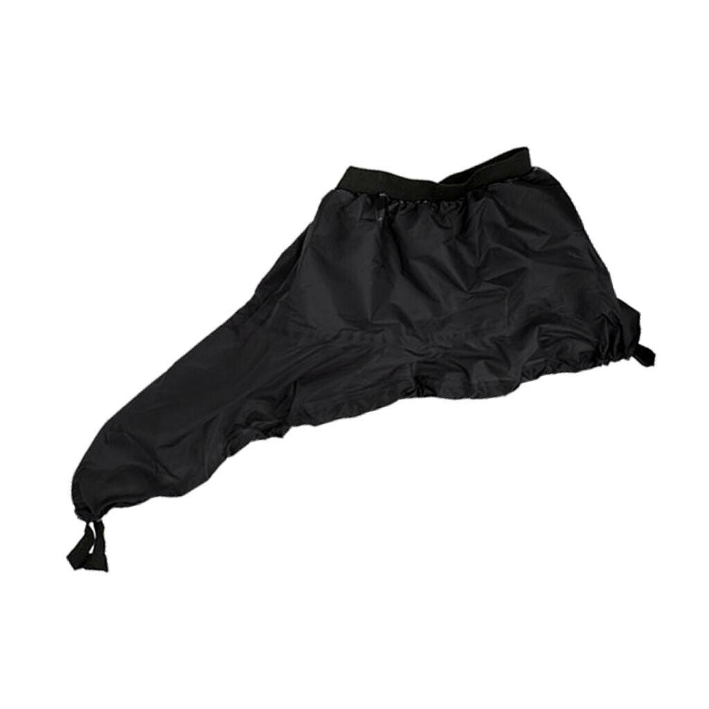 Kayak Splash Spray Skirt Deck Cockpit Spraydeck Waterproof Cover - XL Black